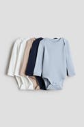 H&M 5-pack Long-sleeved Bodysuits