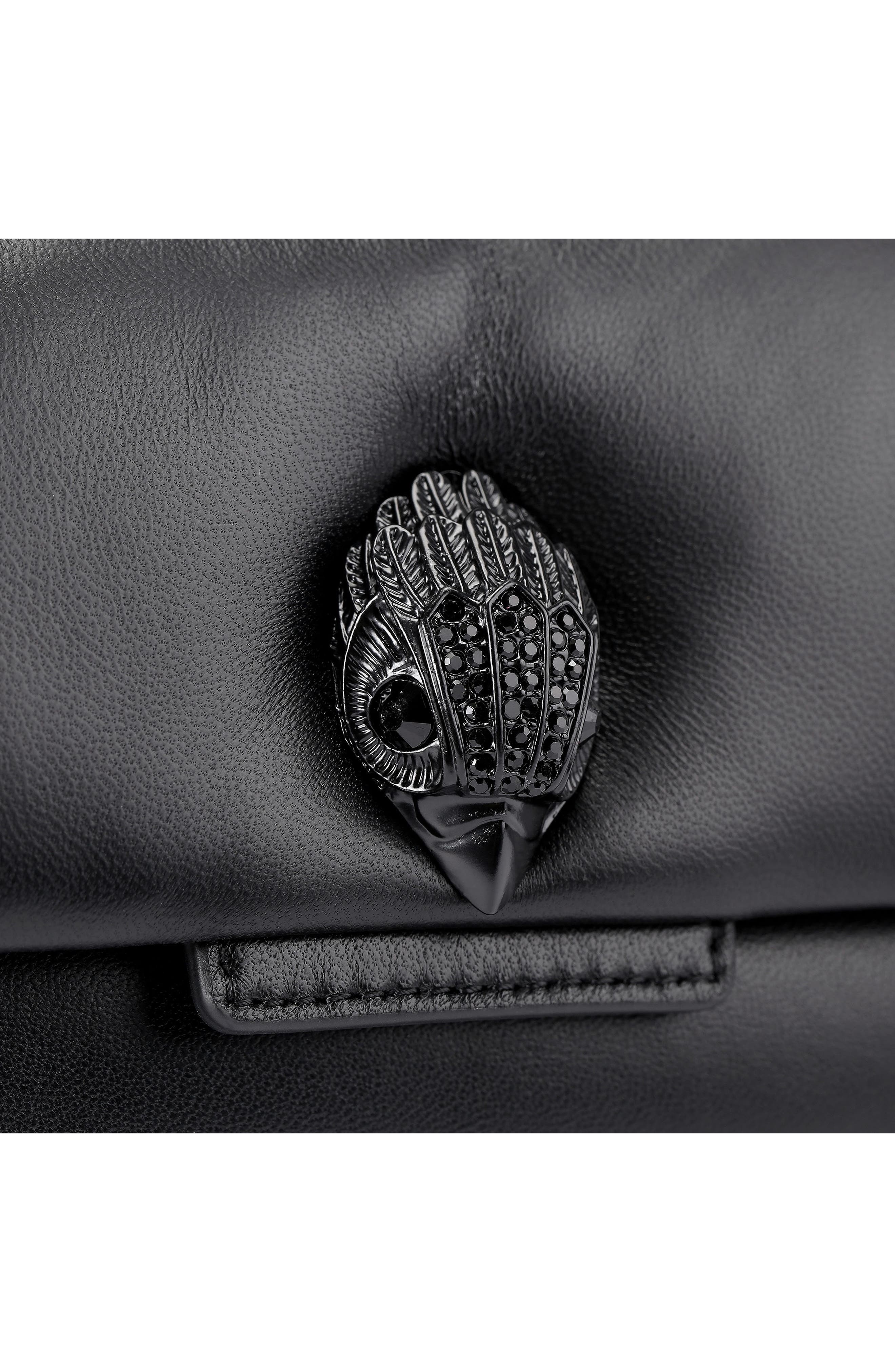 Kurt Geiger London Oxford Leather Shoulder Bag, Alternate, color, Black