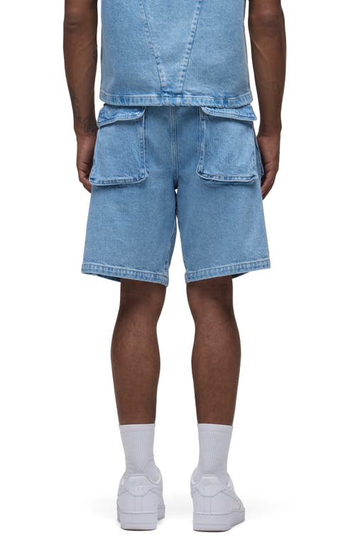 Hudson Jeans Industry Denim Cargo Shorts In Hazy