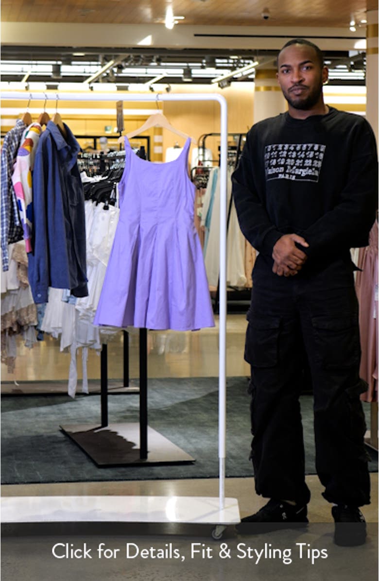 Kids' Pleated Scoop Neck Cotton Dress, sales video thumbnail