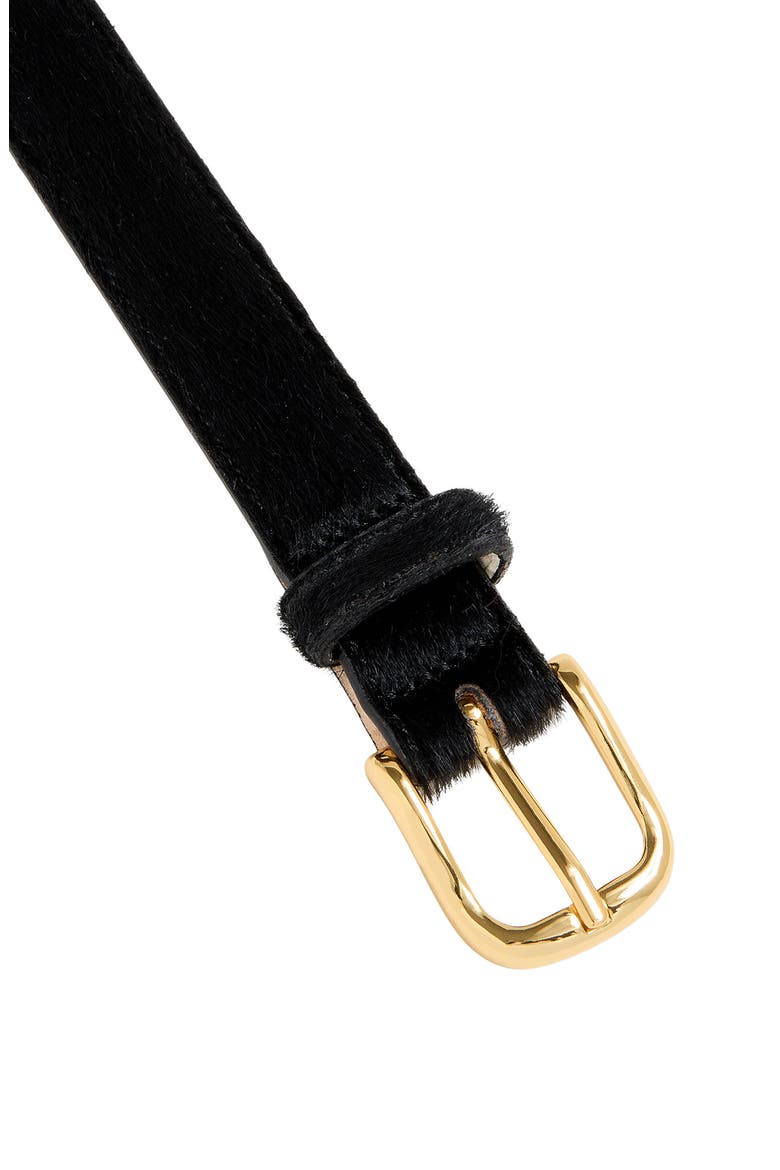 No. 14 Genuine Calf Hair Belt, Alternate, color, BLACK/ GOLD