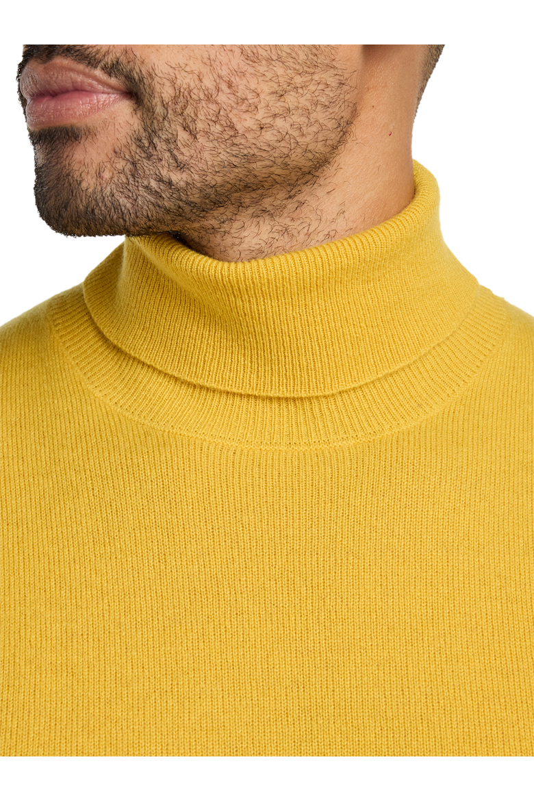 Cashmere Turtleneck Sweater, Alternate, color, Gold