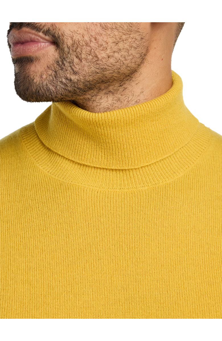 Paul Fredrick Cashmere Turtleneck Sweater, Alternate, color, Gold