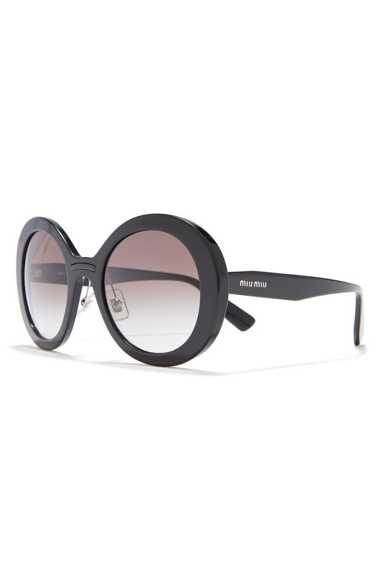 Miu Miu 53mm Round Sunglasses, Alternate, color, 