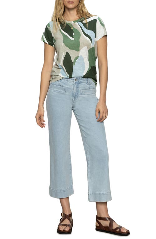 Sanctuary The Perfect Geo Print Cotton Blend Knit Top In Abstract Dreams