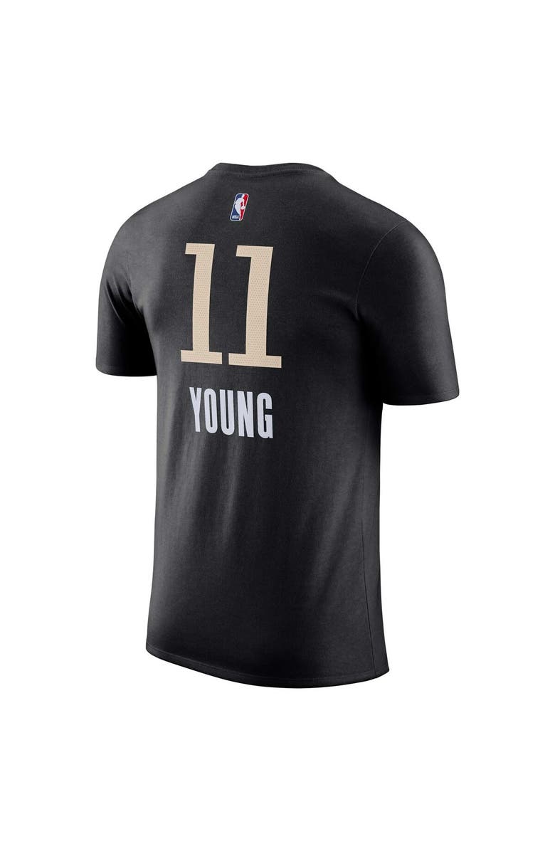 Nike Men's Nike Trae Young Black Atlanta Hawks 2023/24 City Edition Name & Number T-Shirt, Alternate, color, 