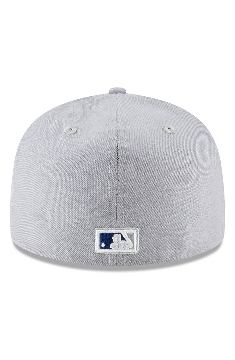 New Era Men's New Era Gray Los Angeles Dodgers Cooperstown Collection Wool 59FIFTY Fitted Hat, Alternate, color,