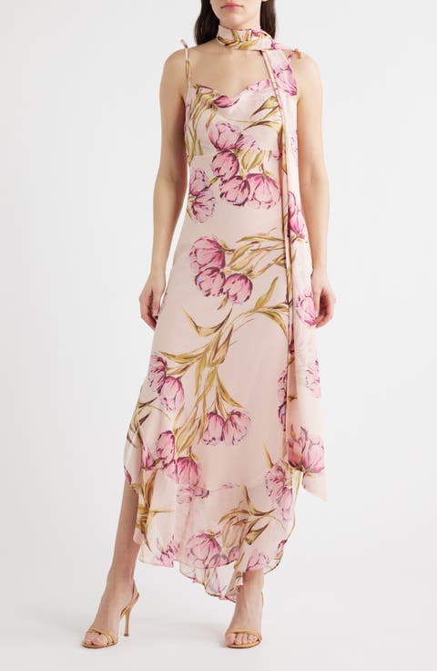 Jaila Ruffle Floral Maxi Dress