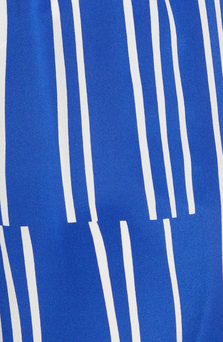 Lafayette 148 New York Riverside Beach Stripe Wide Leg Silk Pants, Alternate, color,