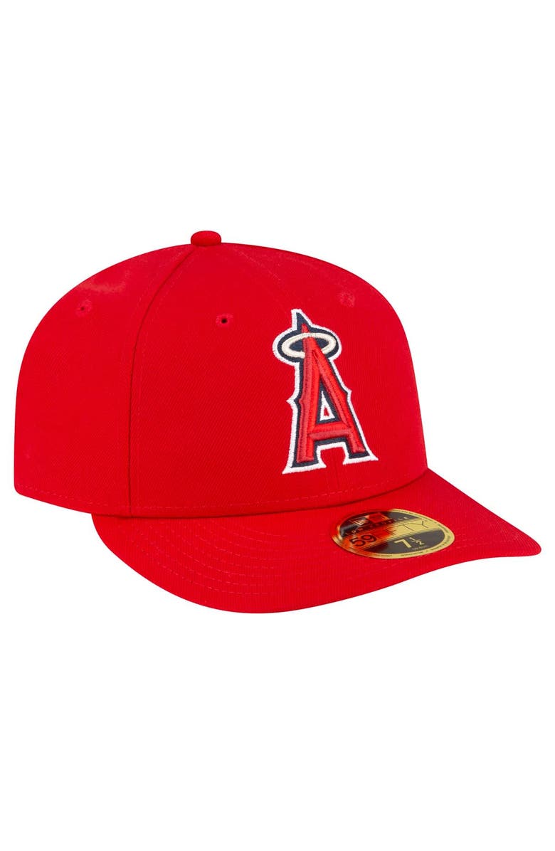 New Era Men's New Era  Red Los Angeles Angels Game Authentic Collection On-Field Low Profile 59FIFTY Fitted Hat, Alternate, color, Red