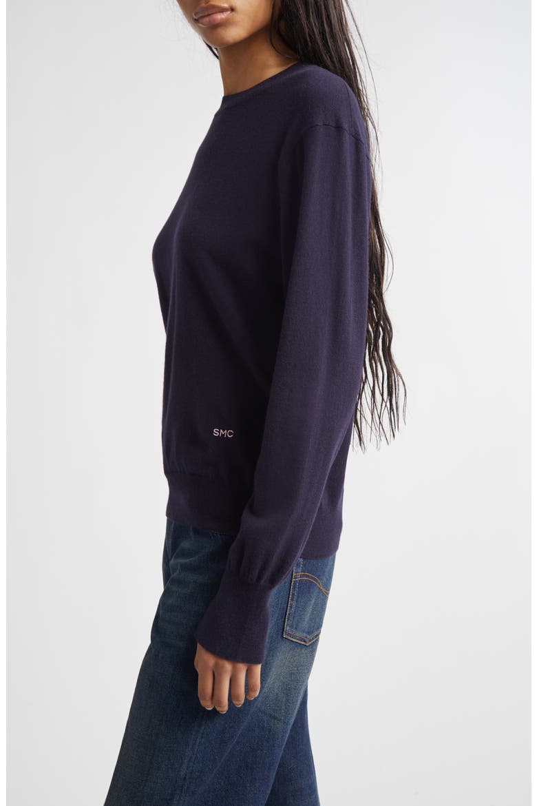 Iconic Merino Wool Sweater, Alternate, color, NAVY