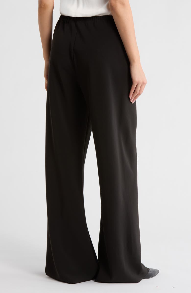 Vince Camuto Elastic Waist Seamless Pants, Alternate, color, Rich Black