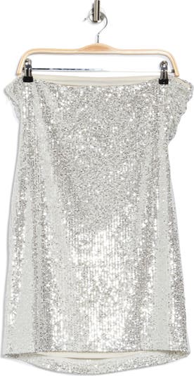 Strapless Sequin Minidress