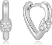 ANIA HAIE Mini Heart Huggie Hoop Earrings