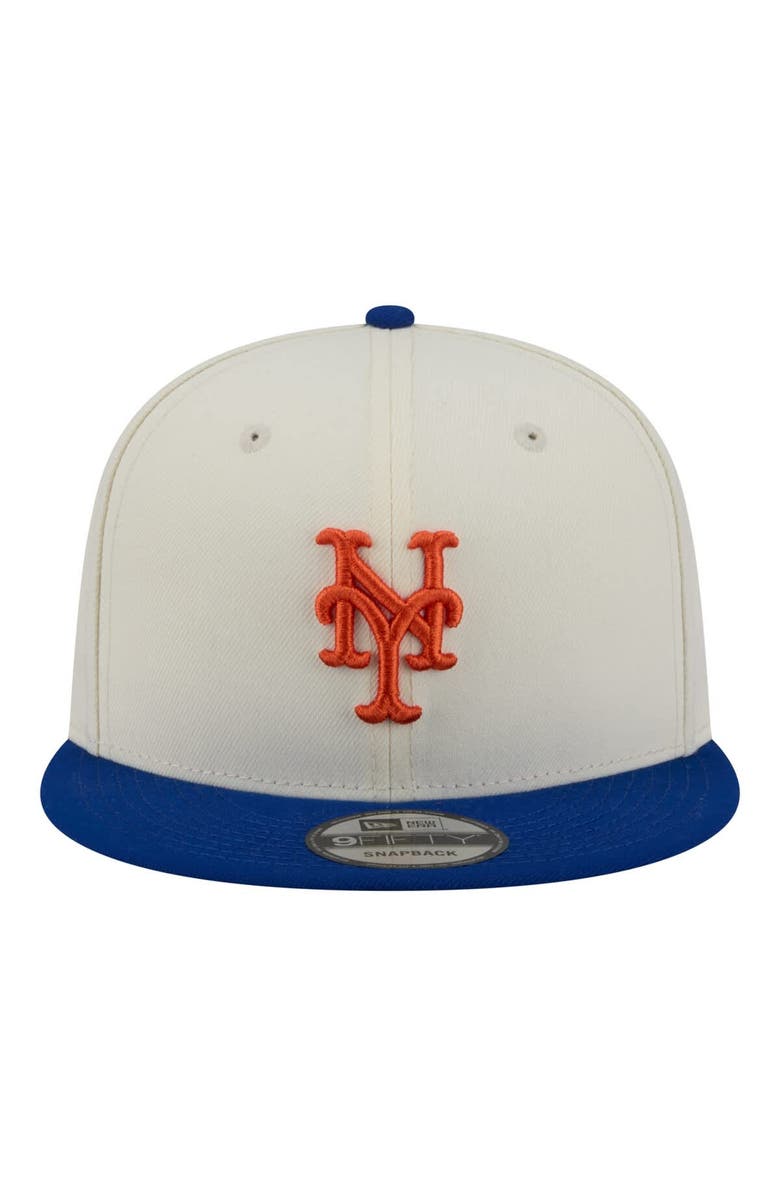 New Era Men's New Era Cream/Royal New York Mets Localized 9FIFTY Snapback Hat, Alternate, color, Cream