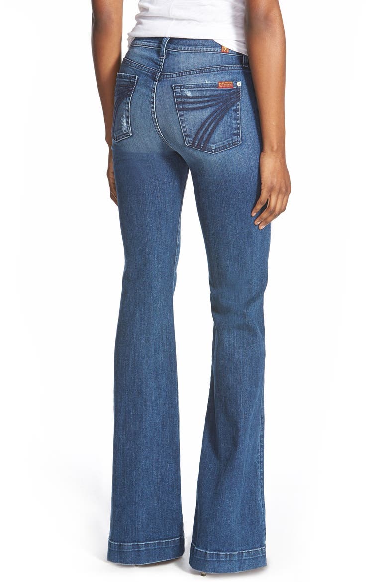 7 For All Mankind® b(air) Tailorless Dojo Wide Leg Jeans, Alternate, color, LAKE BLUE