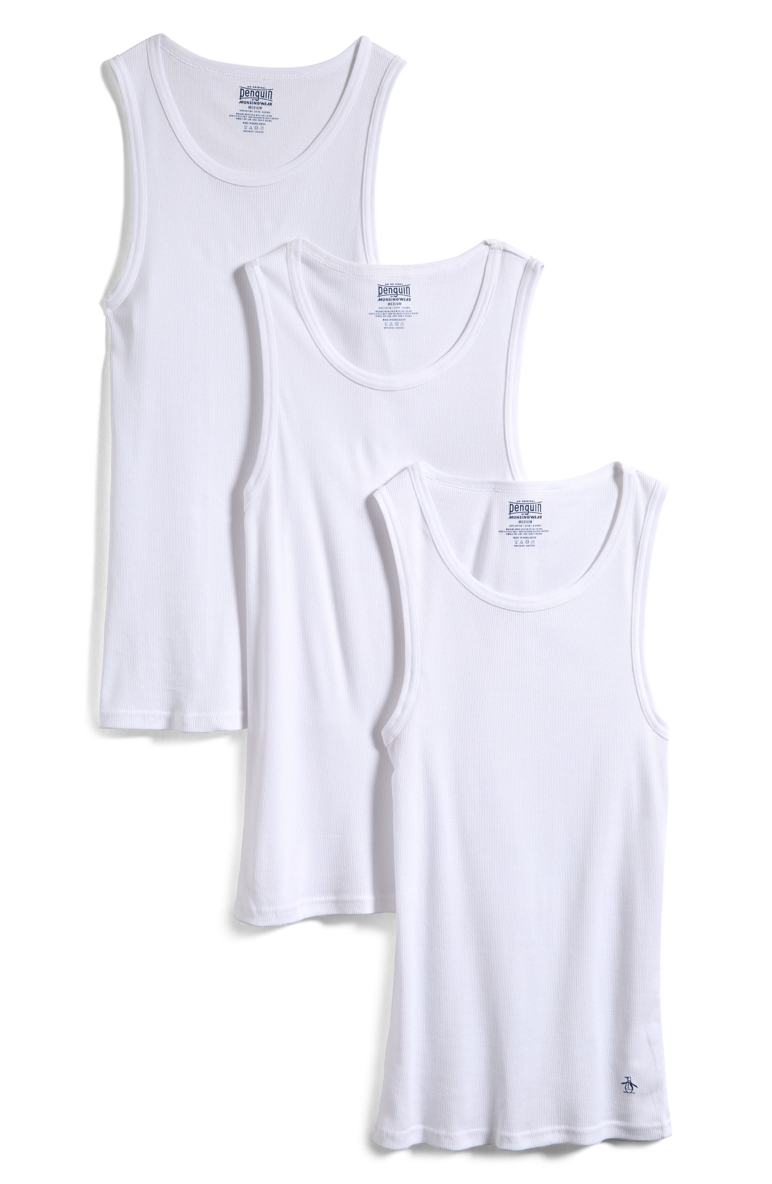 Original Penguin 3-Pack Supersoft Cotton Tank Tops