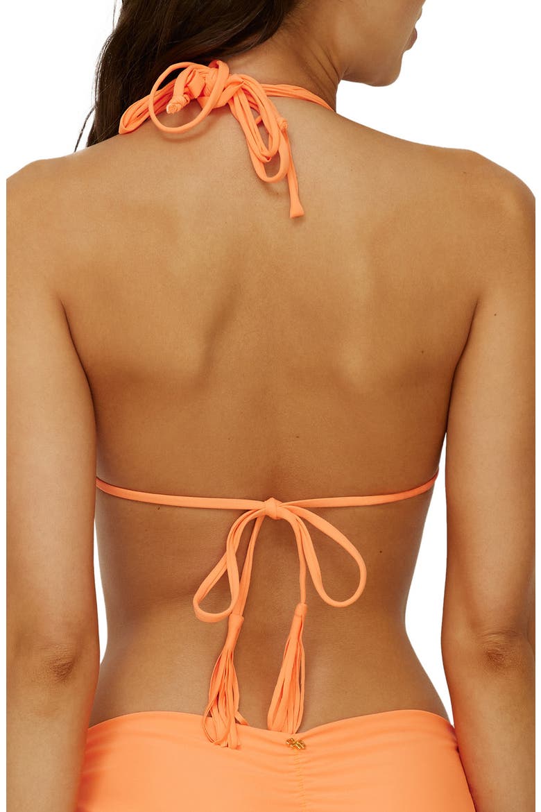 Isla Triangle Bikini Top, Alternate, color, MANGO TANGO