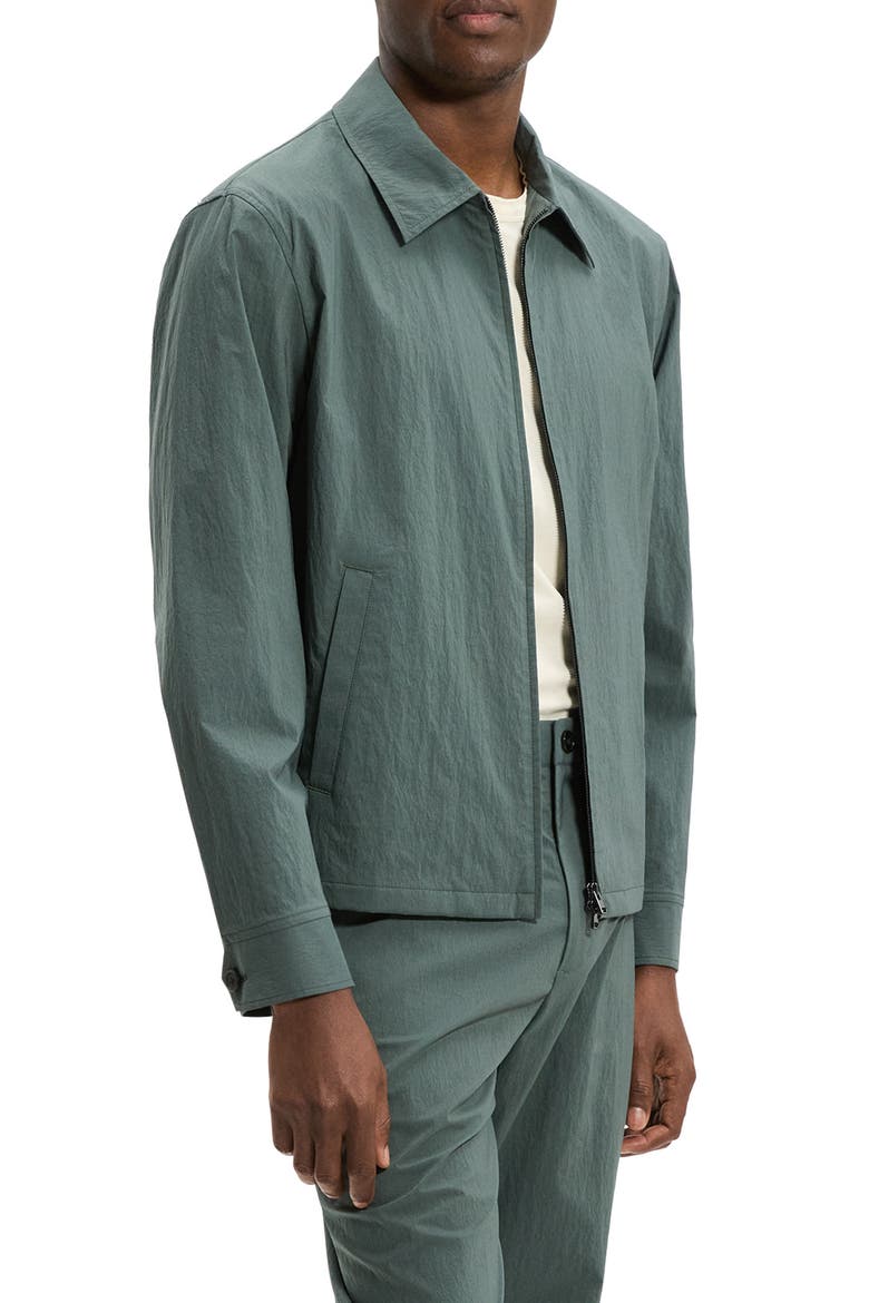 City Crinkle Zip Jacket, Alternate, color, PINE GROVE