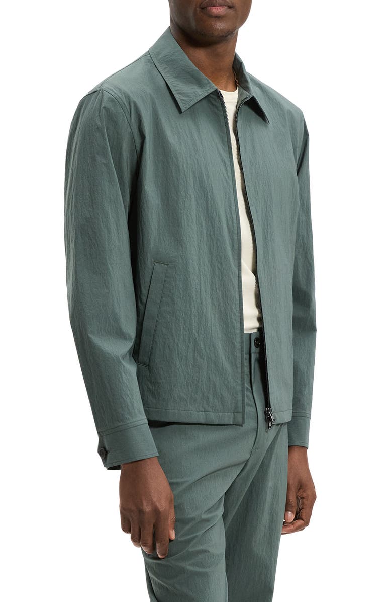 Theory City Crinkle Zip Jacket, Alternate, color, Pine Grove