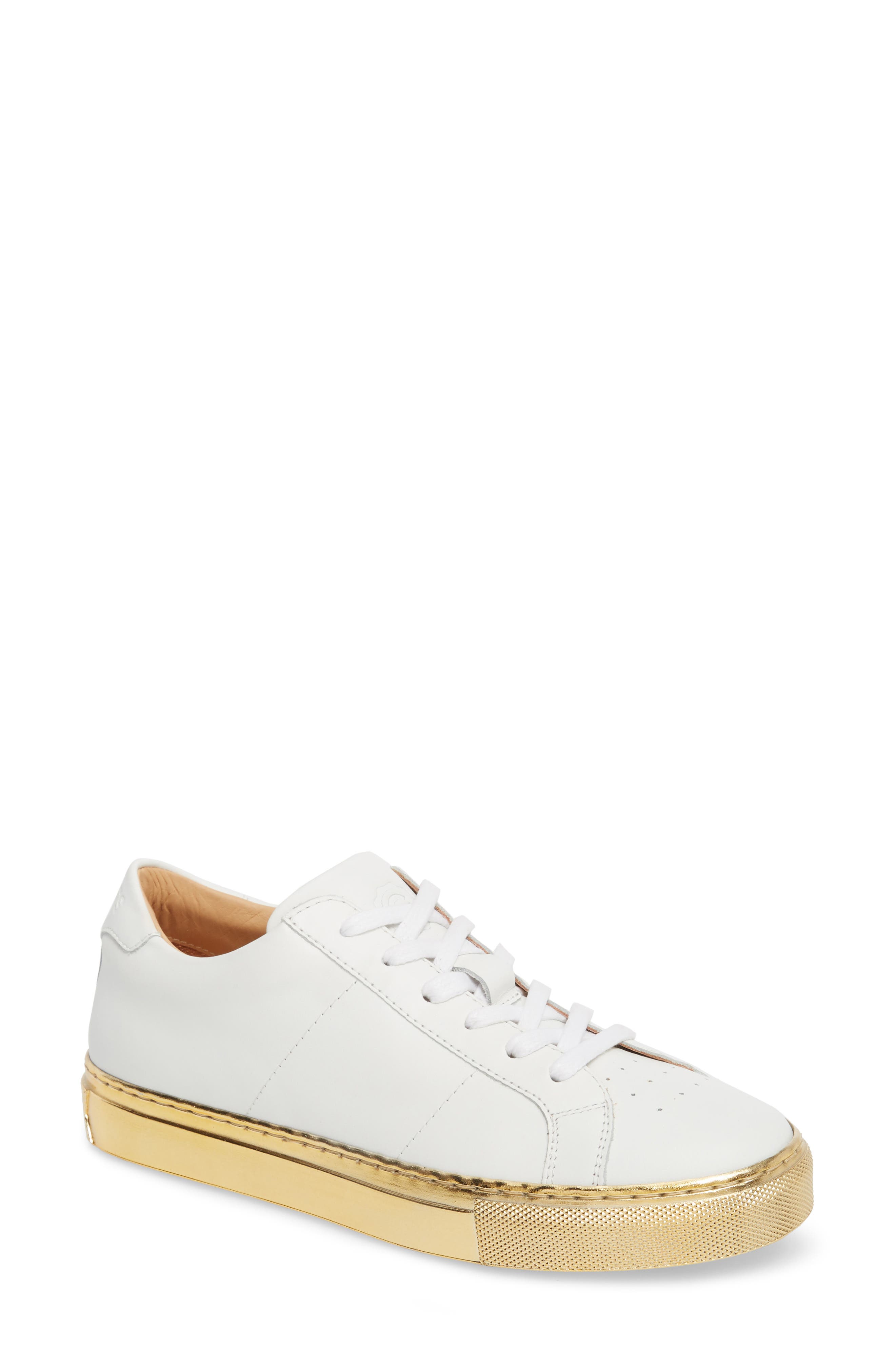 Royale Low Top Sneaker, Main, color, BLANCO GOLD LEATHER