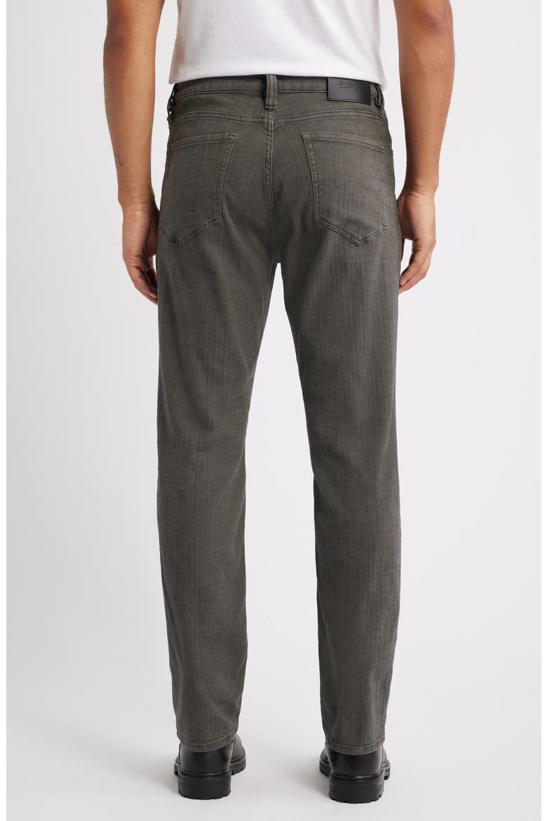 Charisma Herringbone Relaxed Straight Leg Pants, Alternate, color, DARK OLIVE HERRINGBONE