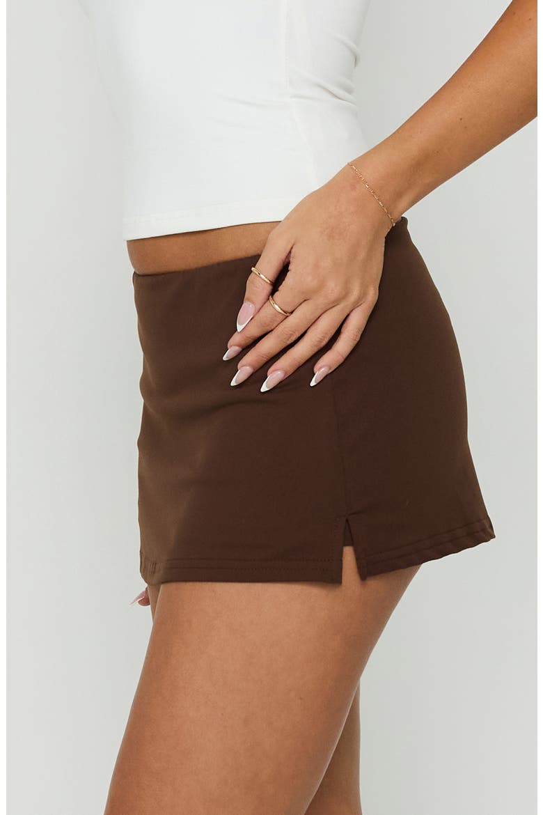 Daily Define Low Rise Micro Skort, Alternate, color, BROWN