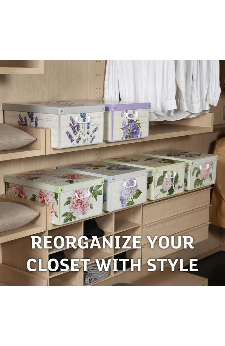 Lavatelli 6 Pack Large Size Storage Box, Alternate, color, Multicolored
