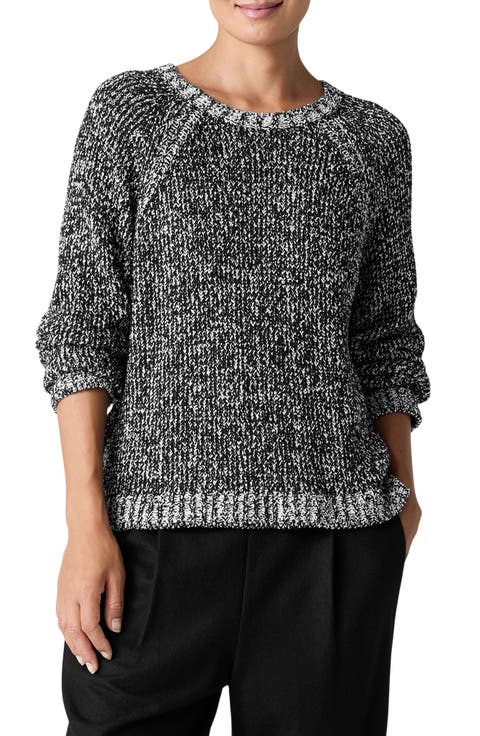 Raglan Sleeve Organic Cotton Sweater