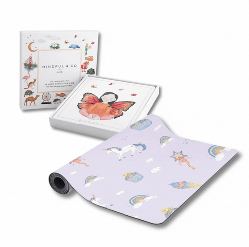 Mindful & Co Kids Beginner Yoga Bundle in Enchanted Print  product