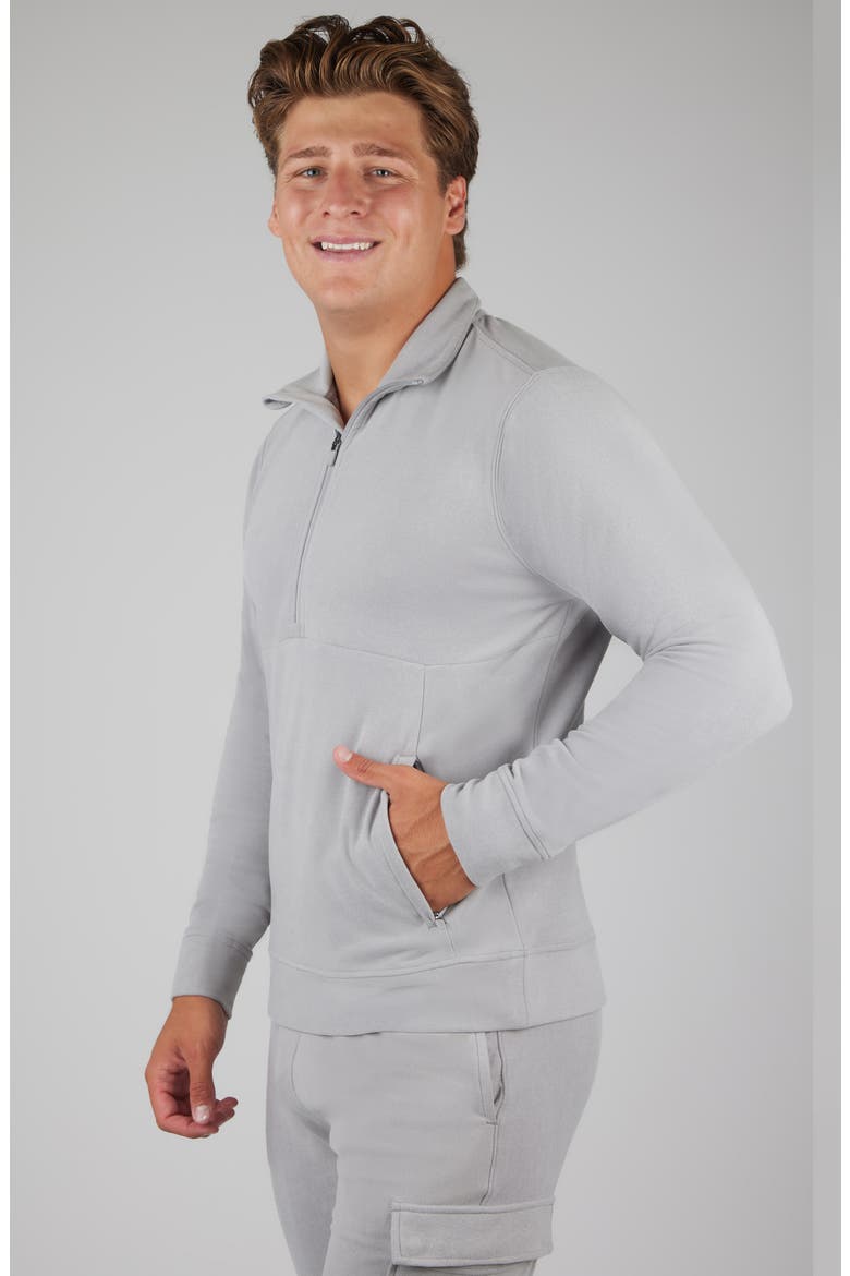 Ultra Mélange Fleece Half Zip Sweatshirt, Alternate, color, QUIET SHADE