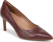 NORDSTROM RACK Priya Croc Embossed Faux Leather Pump
