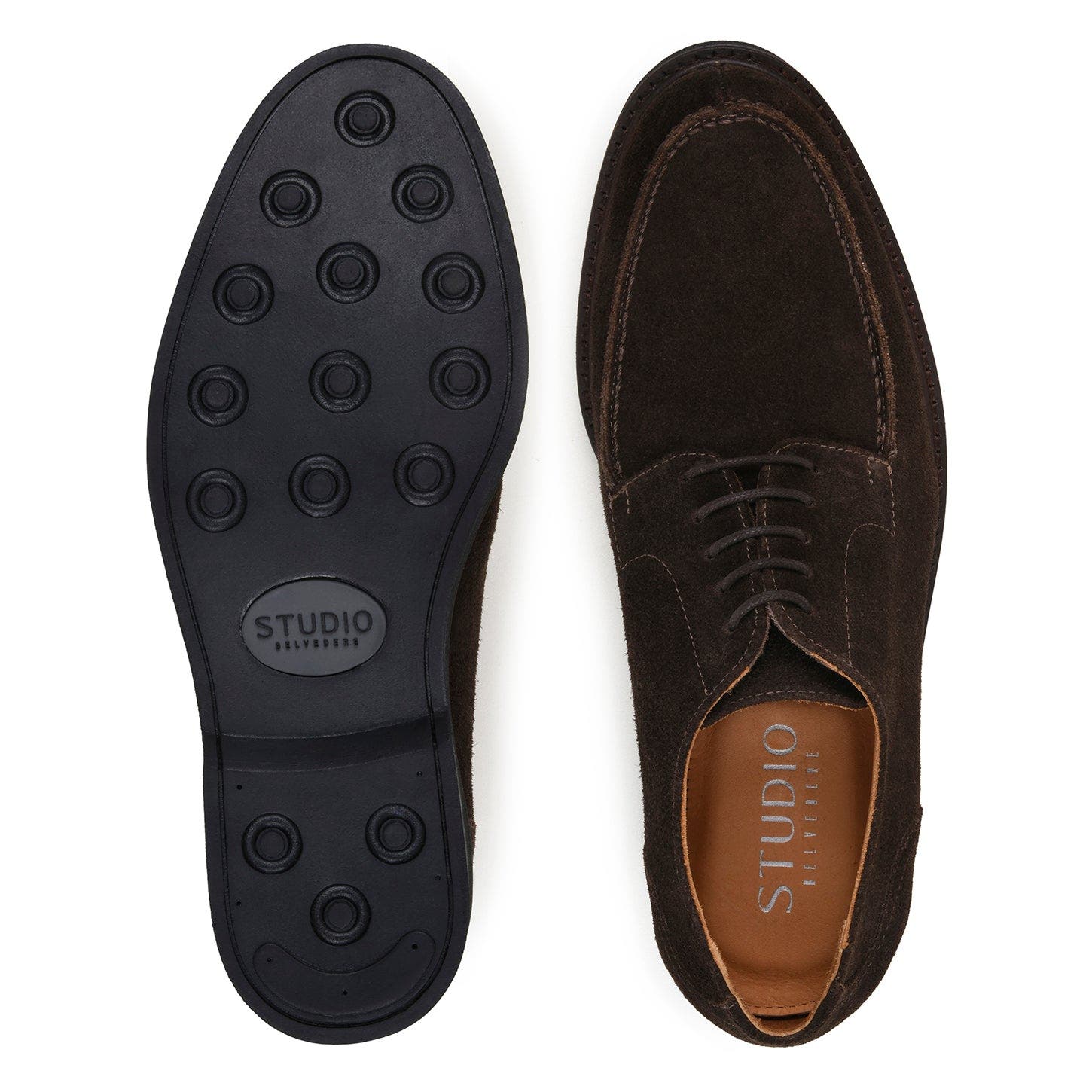 Franco Suede Split Toe Derby, Alternate, color, Chocolate Brown