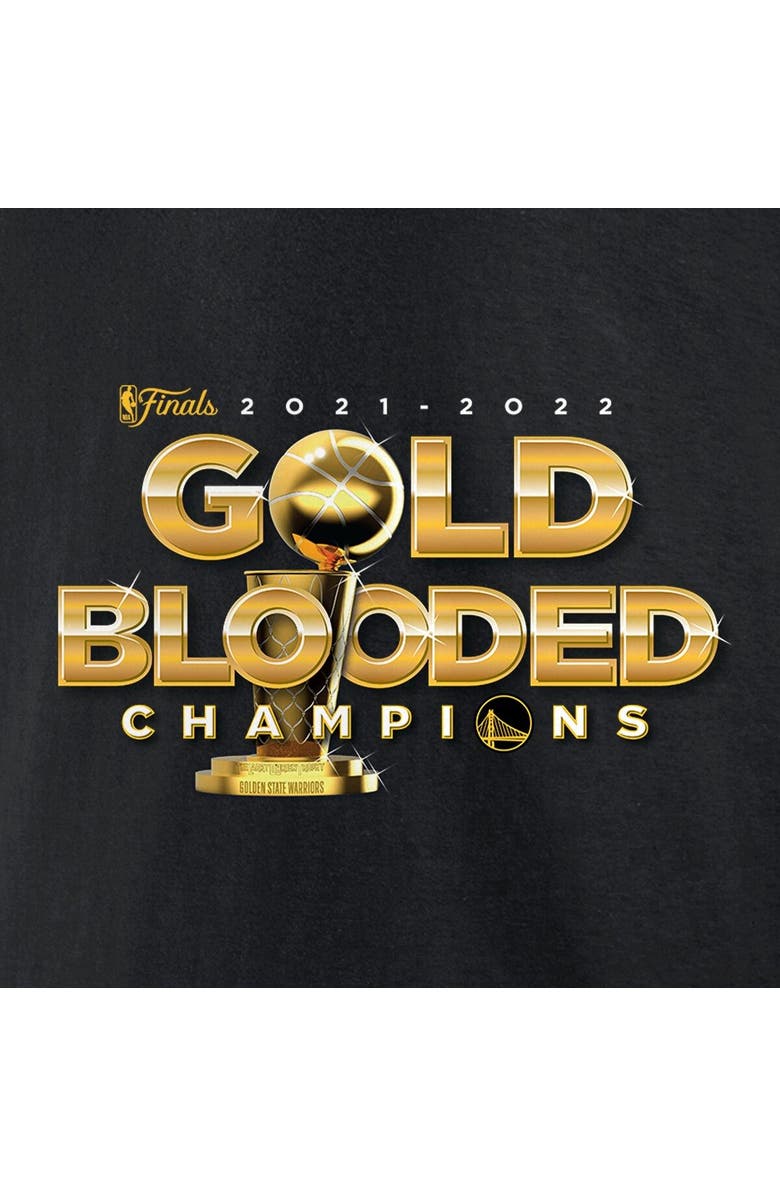 FANATICS Men's Fanatics Branded Black Golden State Warriors 2022 NBA Finals Champions Gold Blooded Big & Tall T-Shirt, Alternate, color, 