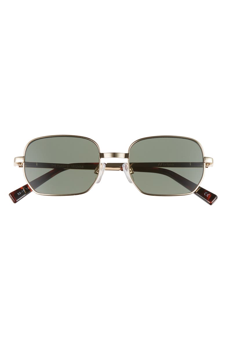 The Flash 52mm Round Sunglasses, Alternate, color, GOLD