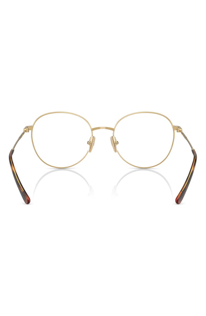VOGUE 52mm Round Optical Glasses, Alternate, color, Gold