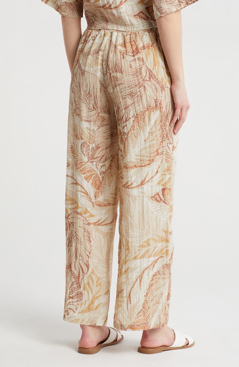 DR2 by Daniel Rainn Smocked Wide Leg Pants, Alternate, color, Tan/ Blush