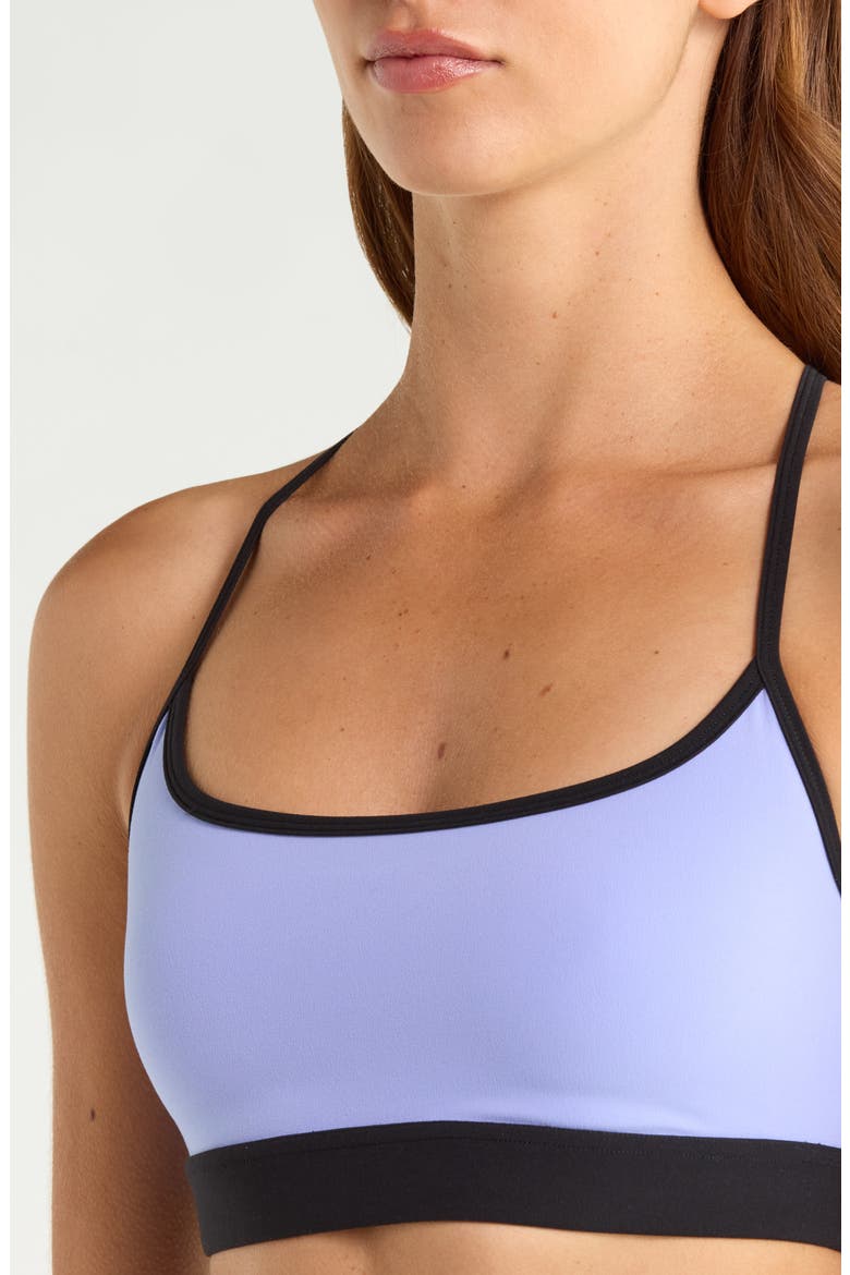 Emerson Airweight Sports Bra, Alternate, color, PURPLE HAZE/ BLACK