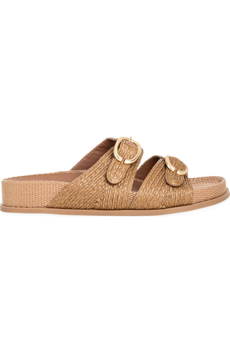 SHUSHOP Demi Slide Sandal, Alternate, color, Brown Woven