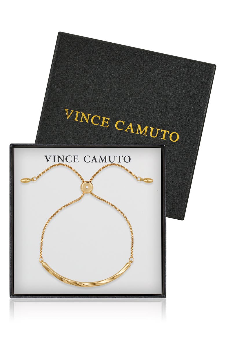 Vince Camuto Twisted Bar Slider Bracelet, Alternate, color, Gold Tone