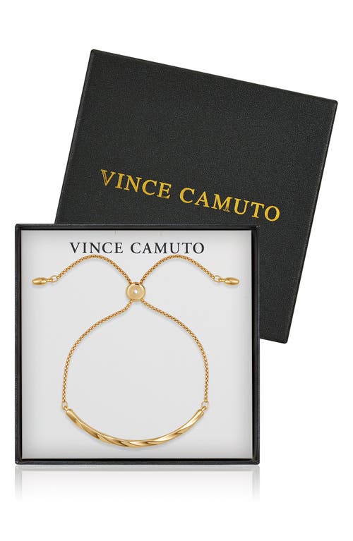 Vince Camuto Twisted Bar Slider Bracelet In Gold