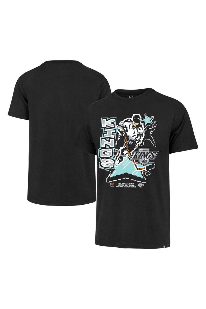 Men's '47 Black Los Angeles Kings Lamp Lighter Franklin T-Shirt, Alternate, color, Black