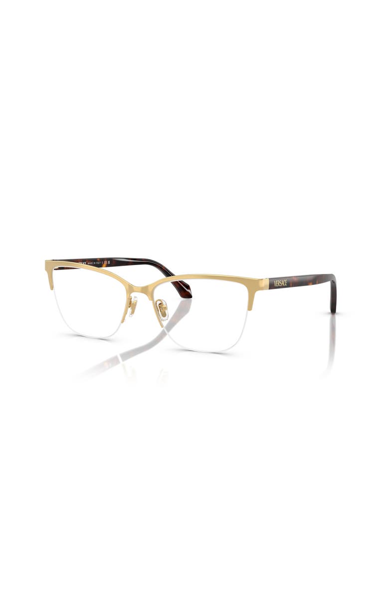 Versace 54mm Cat Eye optical glasses, Main, color, Gold