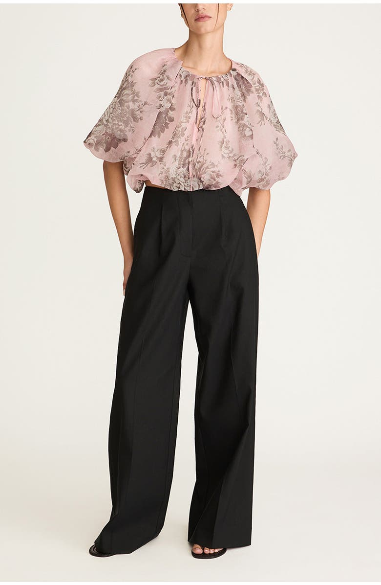 Rebecca Taylor High Waist Trouser, Main, color, Black