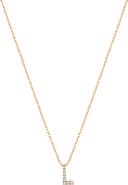 Bony Levy Icon Pavé Diamond Initial Pendant Necklace
