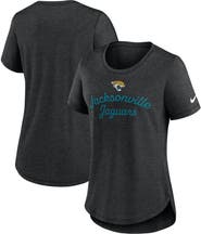 Nike Women's Nike Black Jacksonville Jaguars Script Tri-Blend T-Shirt