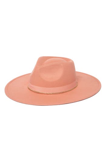 SAN DIEGO HAT SAN DIEGO HAT CHAIN TRIM FEDORA HAT