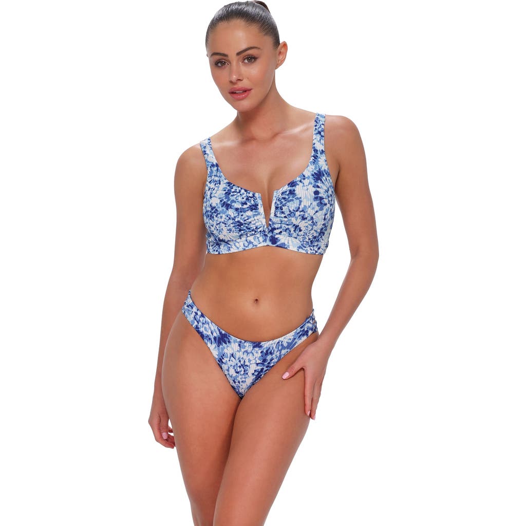 Sunsets Vienna V-wire Bikini Swimsuit Top In Blue