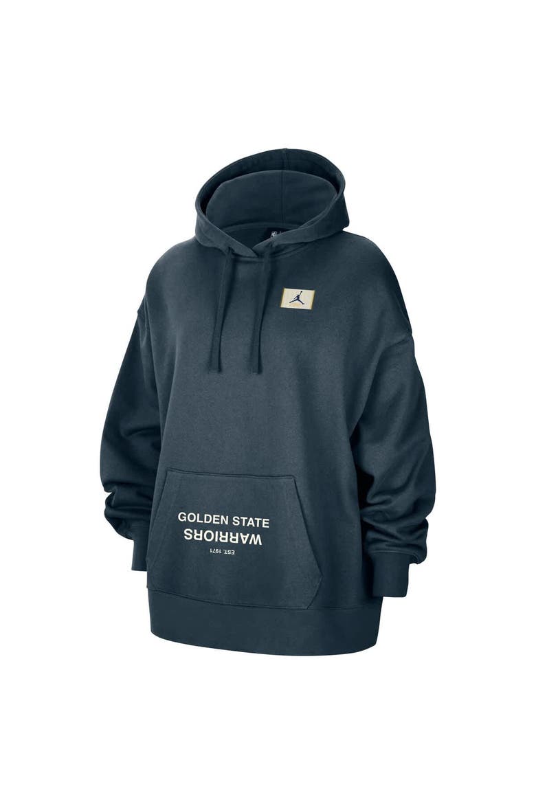 Women's Jordan Brand  Navy Golden State Warriors Courtside Statement Edition Oversize Pullover Hoodie, Alternate, color, Navy