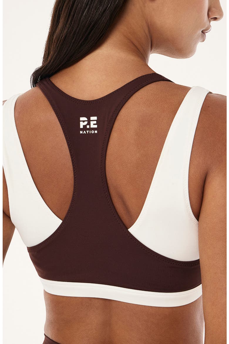 Unity Sports Bra, Alternate, color, MAHOGANY/ WHISPER WHITE